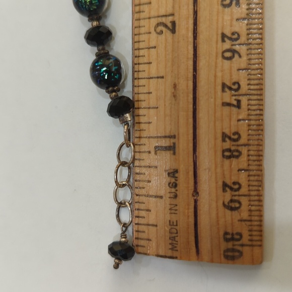 Glitter glass bead bracelet - Picture 4 of 4